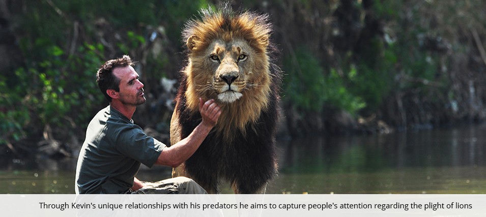 Kevin Richardson Playing Football with Wild Lions