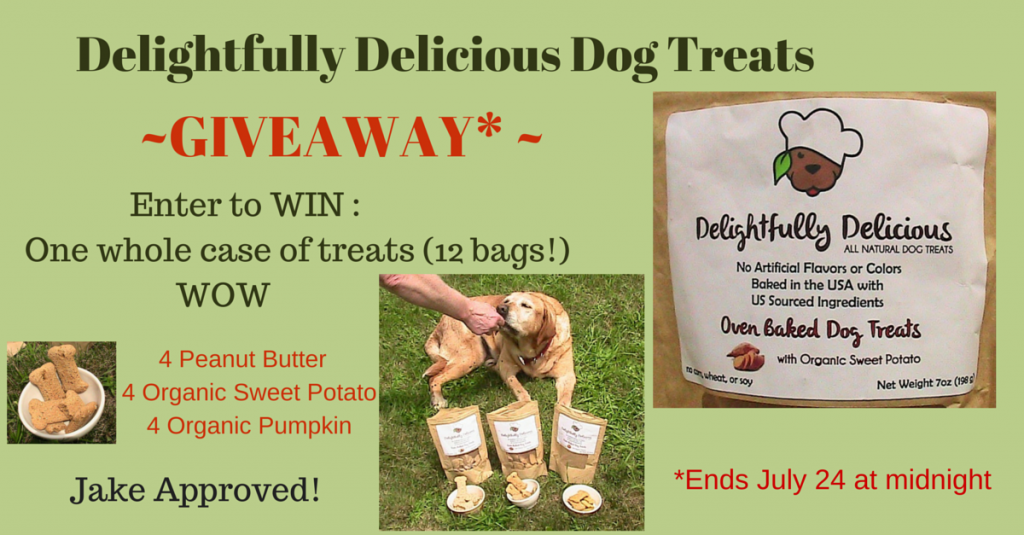 Delightfully Delicious All Natural Dog Treats Review and Giveaway