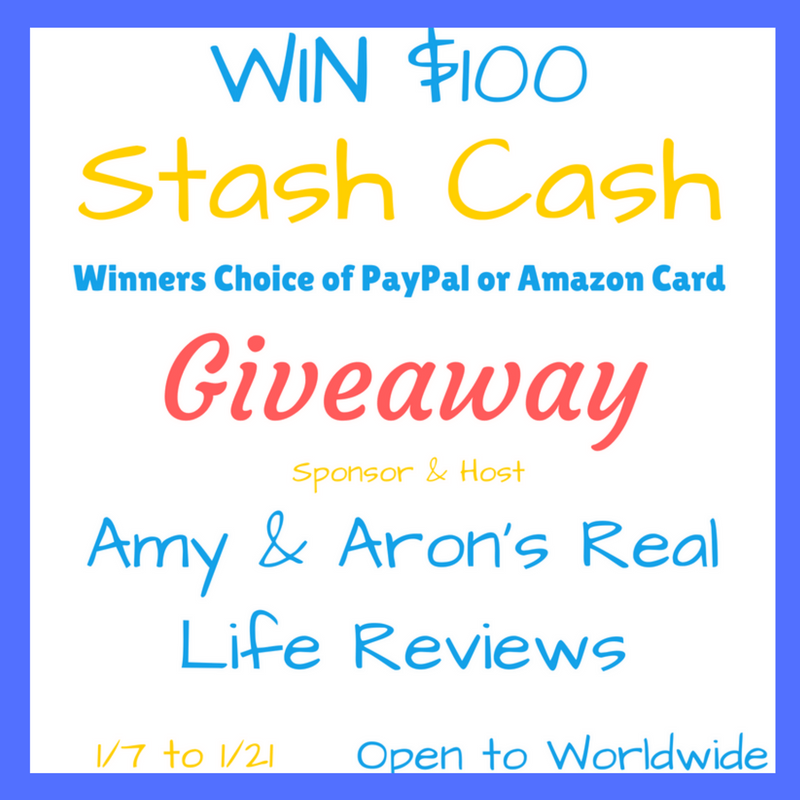 Stash Cash Giveaway, Chance to WIN $100, ends 1/21