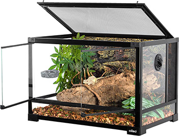 OIIBO 70-Gallon Reptile Glass Terrarium